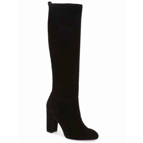 Sam Edelman Caprice Black Suede Knee-High 8.5 - Picture 1 of 11
